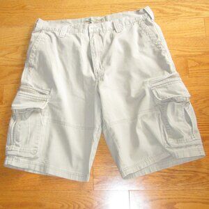 Men's Lee Dungarees Khaki 100% Cotton Cargo Shorts Size 34